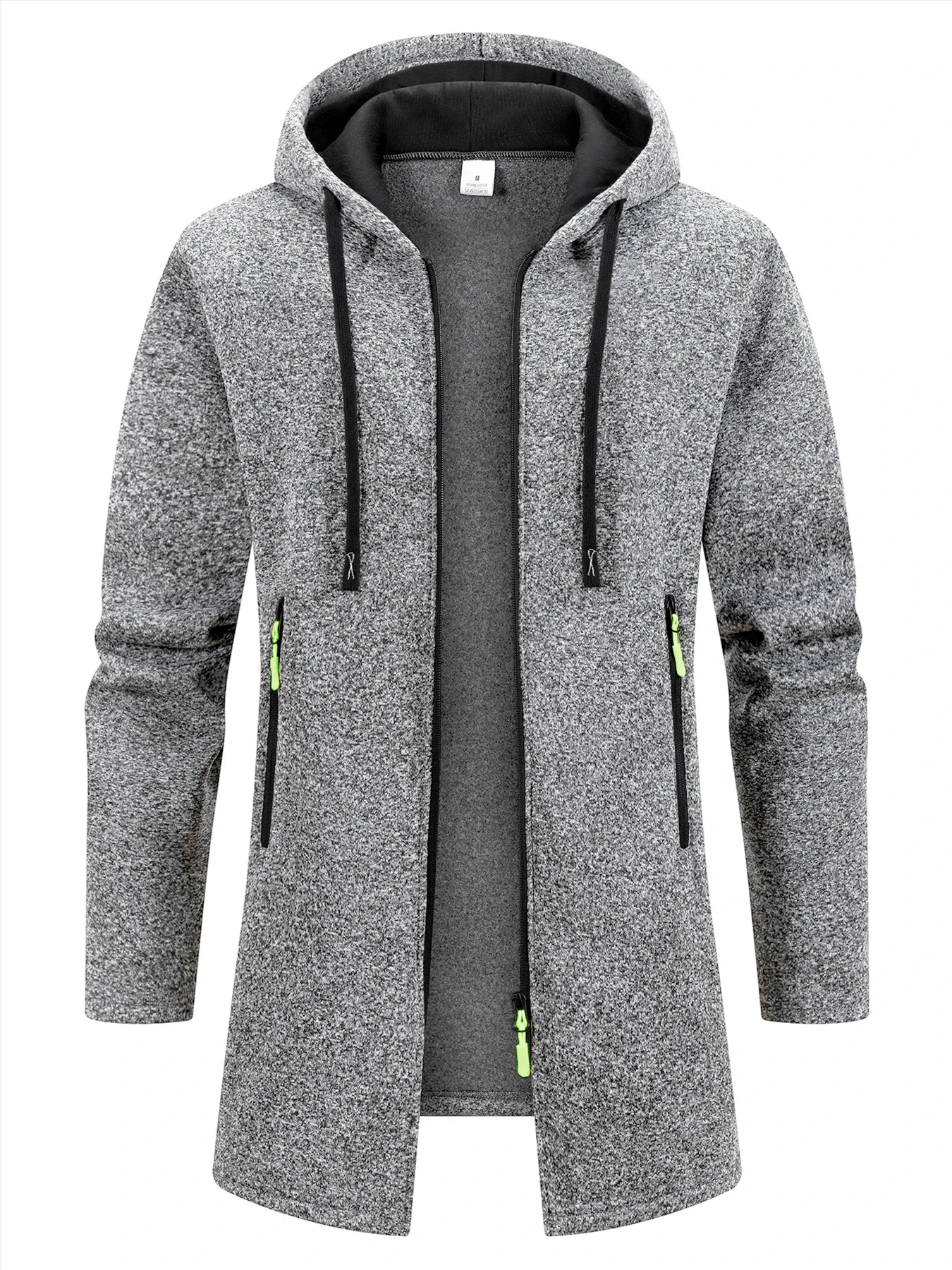Men's Long Hooded Winter Streetwear Jacket