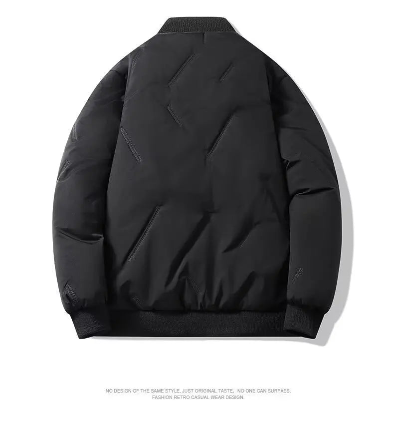 Men's Warm Baseball Collar Winter Jacket