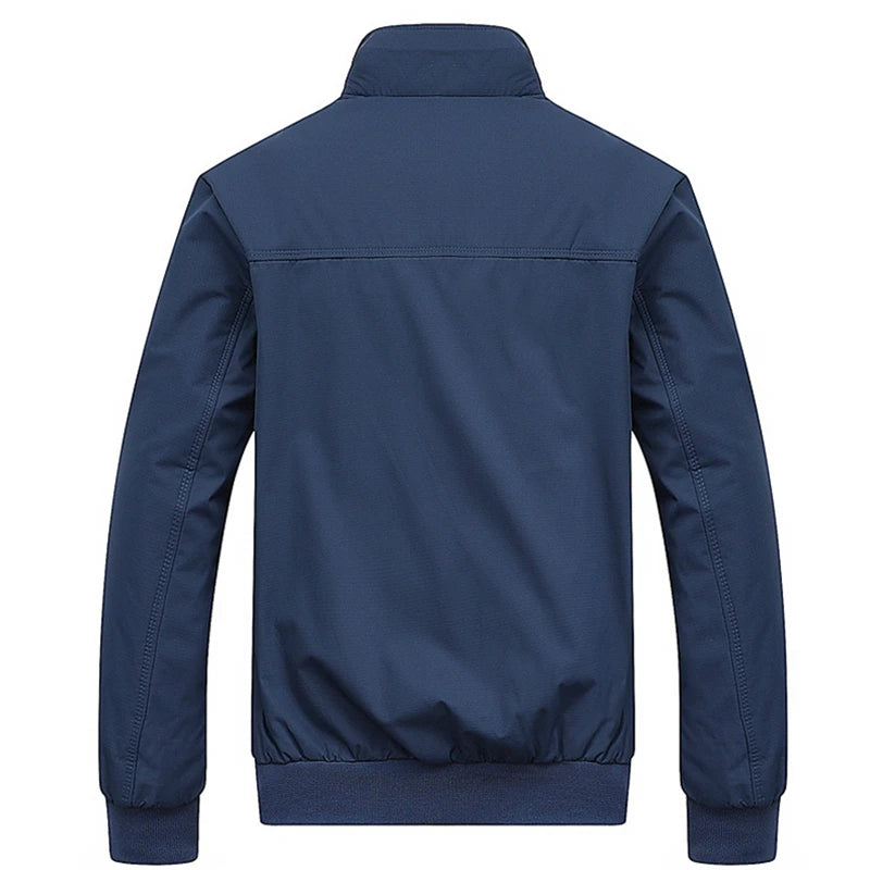 Men's Casual Solid Slim Bomber Jacket M-8XL