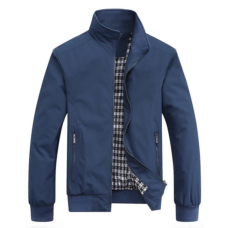 Men's Casual Solid Slim Bomber Jacket M-8XL