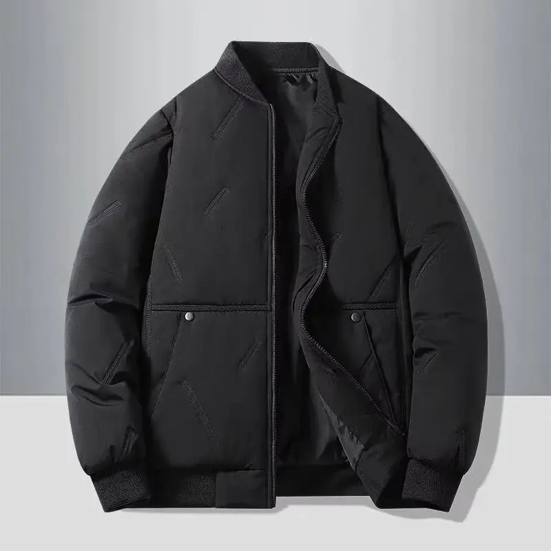 Men's Warm Baseball Collar Winter Jacket