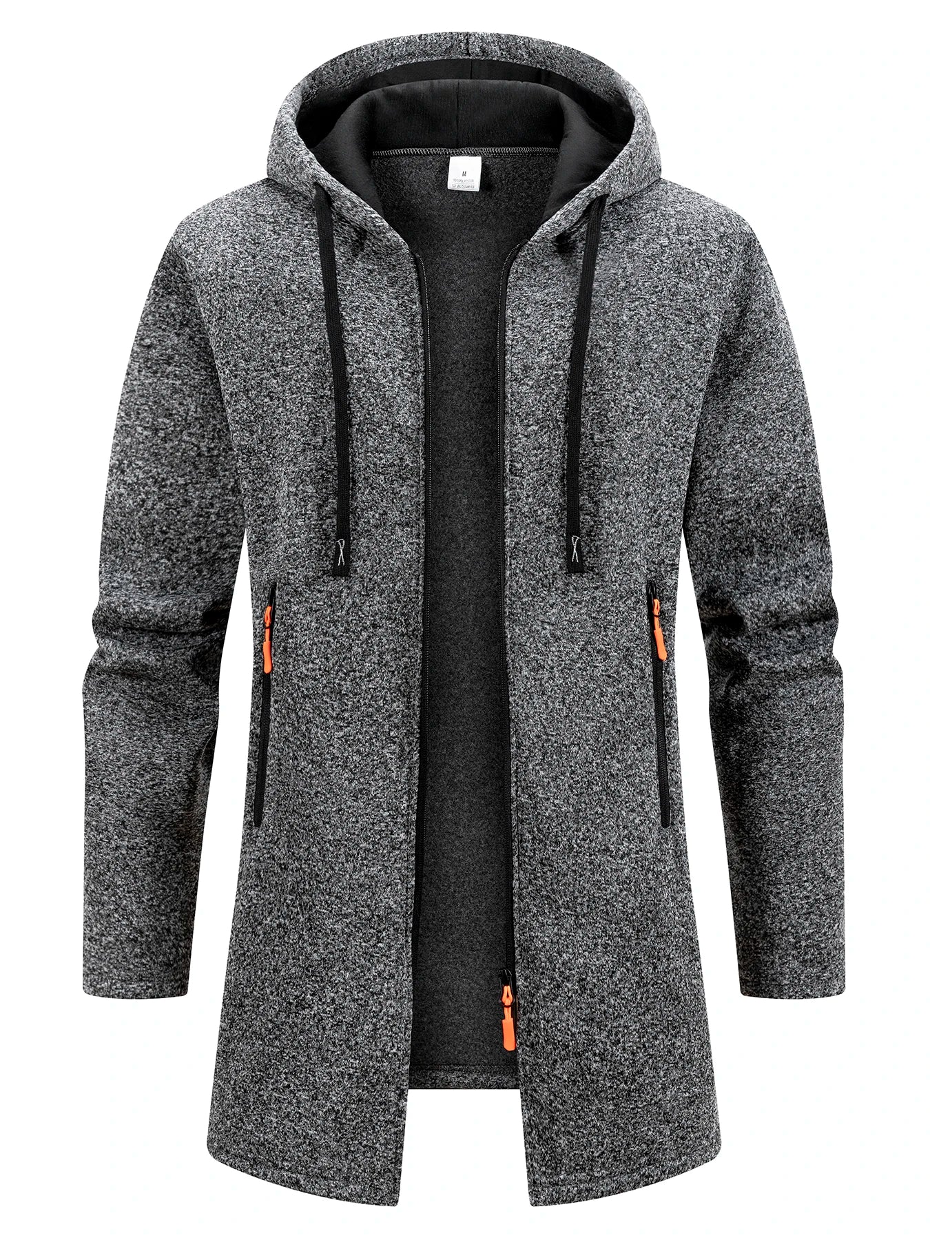 Men's Long Hooded Winter Streetwear Jacket