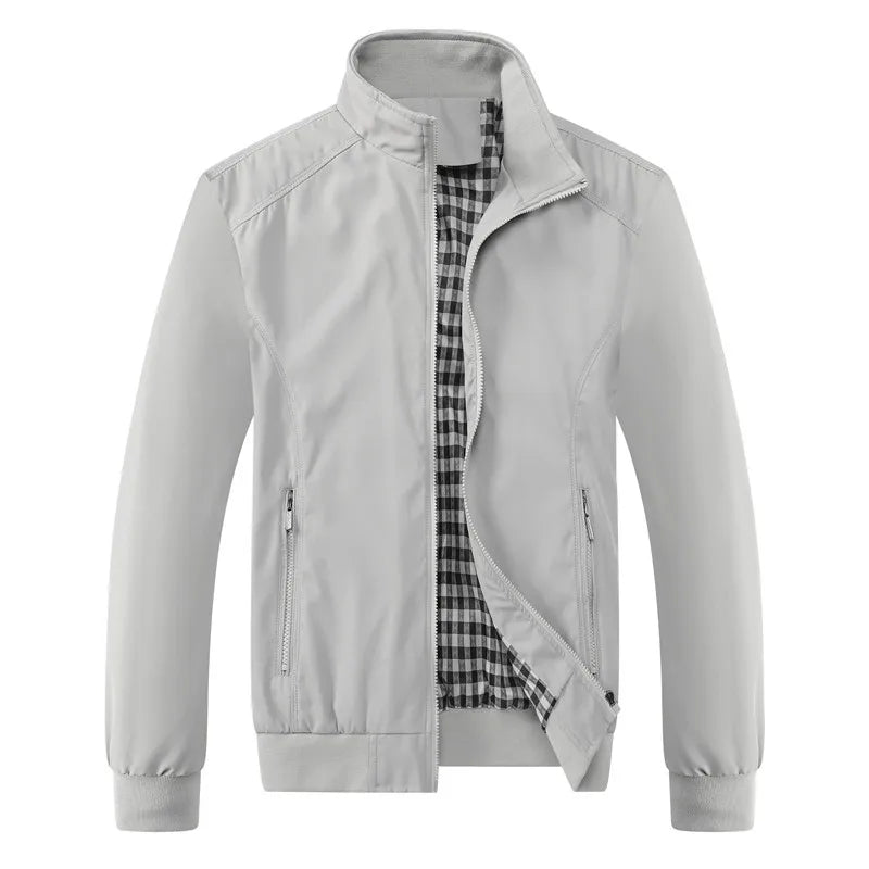Men's Casual Solid Slim Bomber Jacket M-8XL