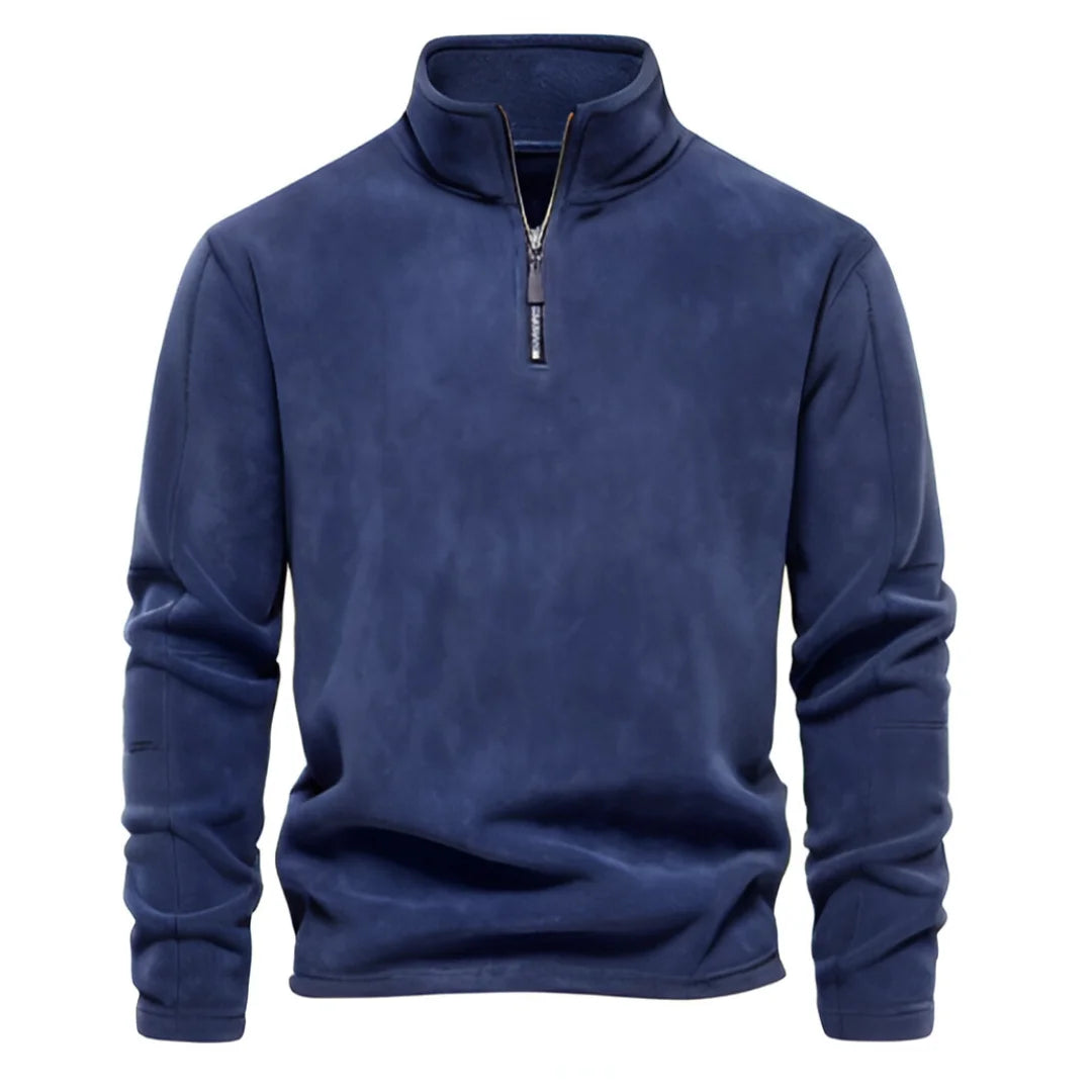 Men's Thick Warm Fleece Half-Zip Jacket