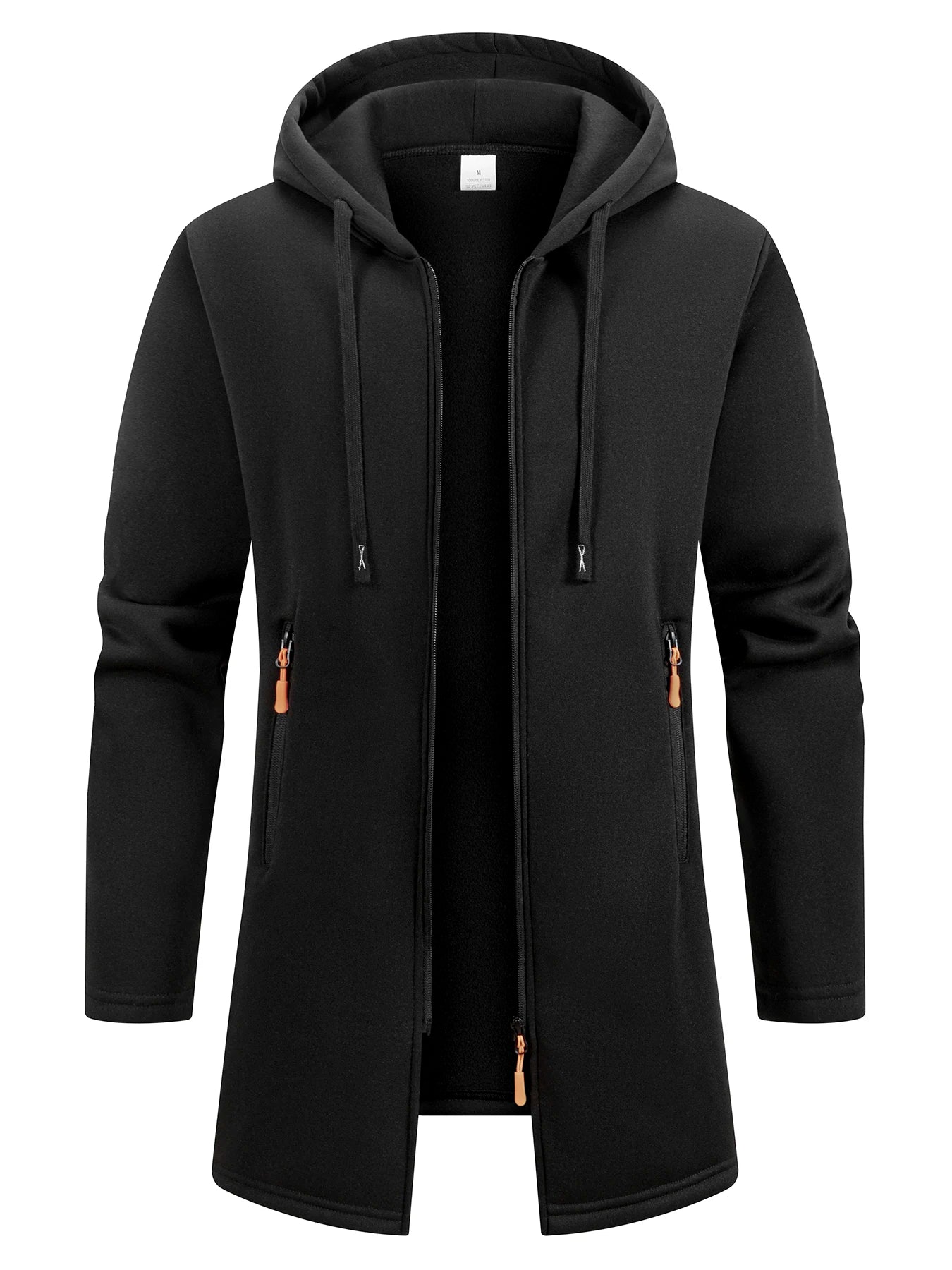 Men's Long Hooded Winter Streetwear Jacket