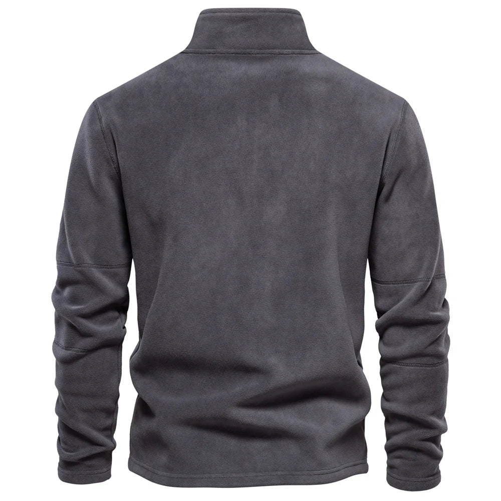 Men's Thick Warm Fleece Half-Zip Jacket