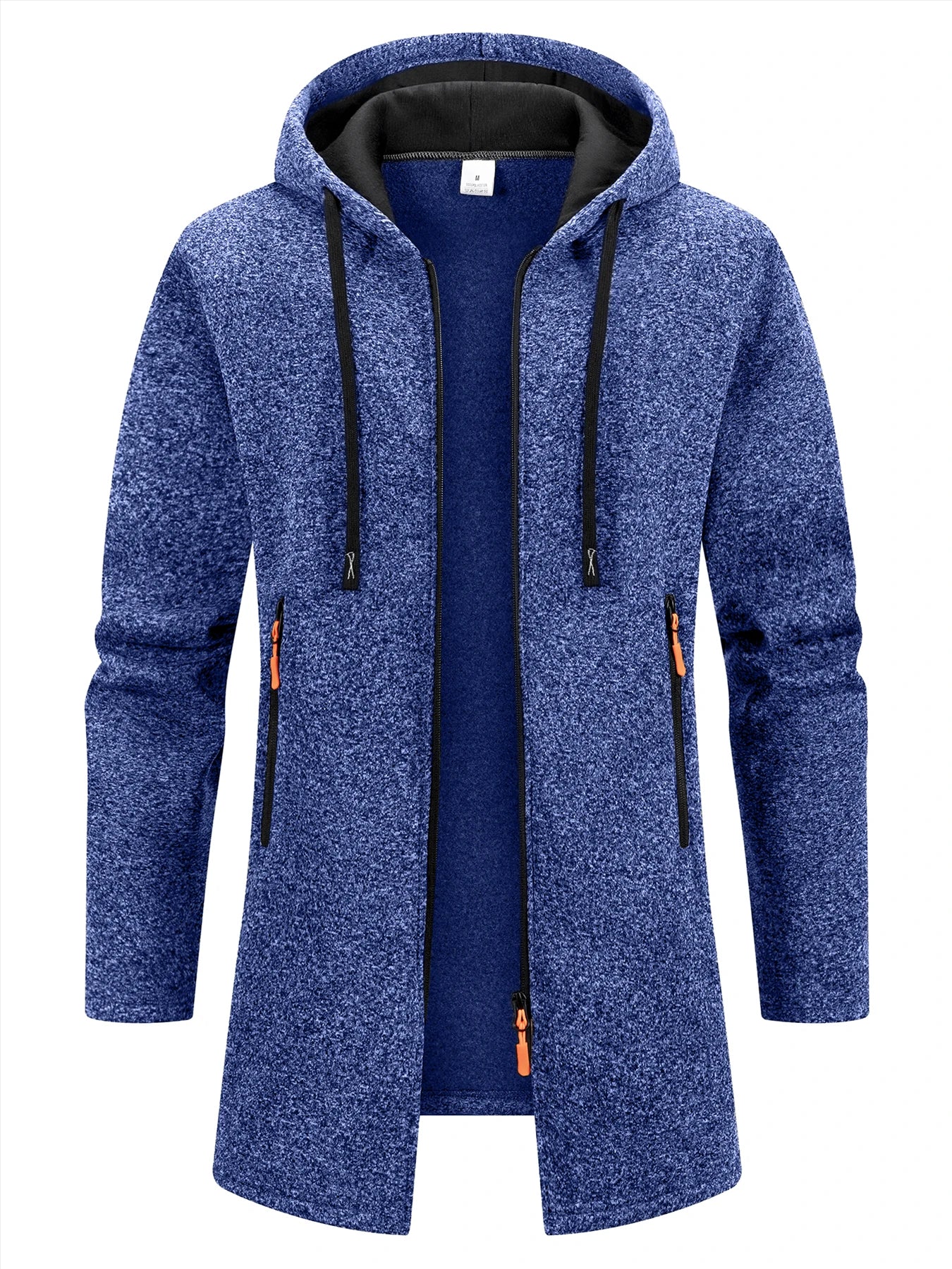 Men's Long Hooded Winter Streetwear Jacket
