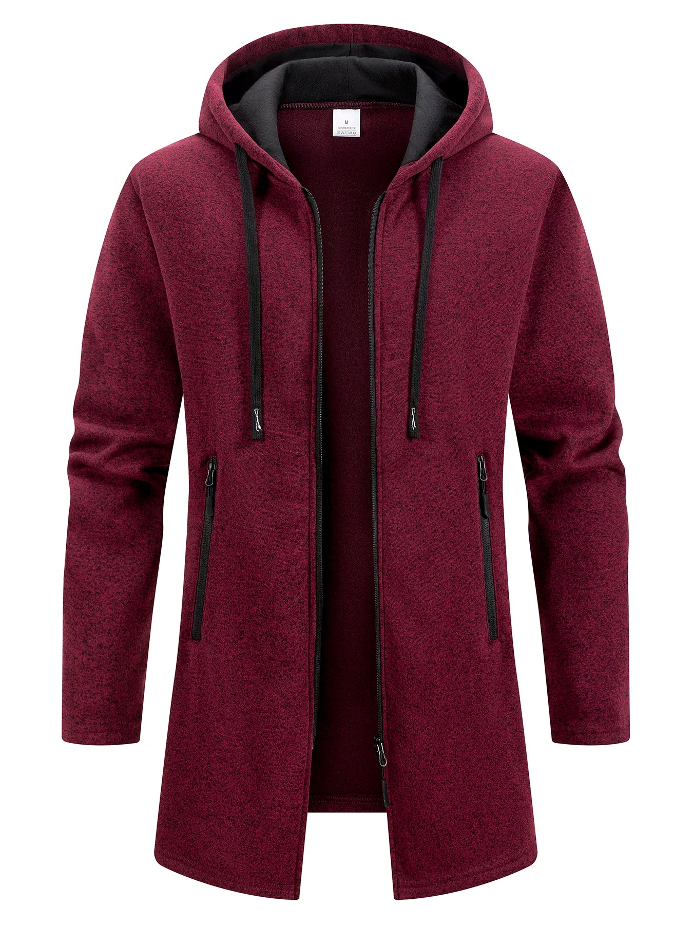 Men's Long Hooded Winter Streetwear Jacket