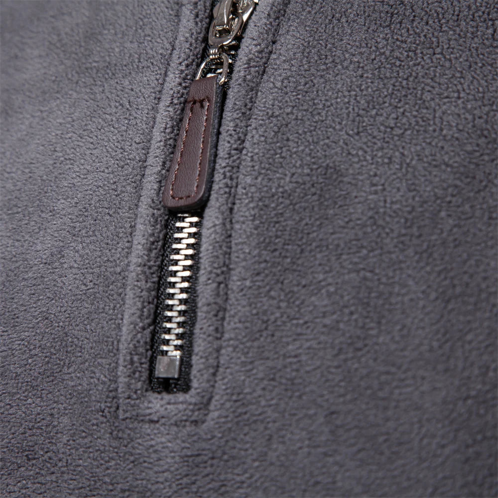 Men's Thick Warm Fleece Half-Zip Jacket