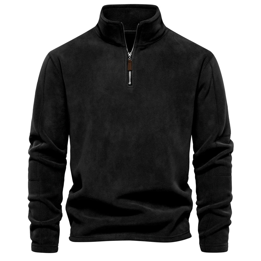 Men's Thick Warm Fleece Half-Zip Jacket