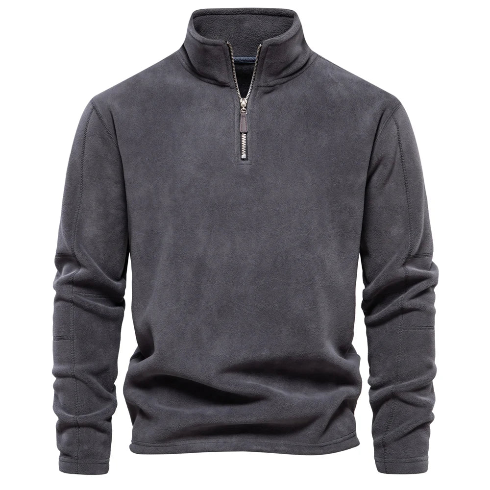 Men's Thick Warm Fleece Half-Zip Jacket