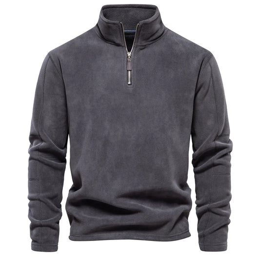 Men's Thick Warm Fleece Half-Zip Jacket